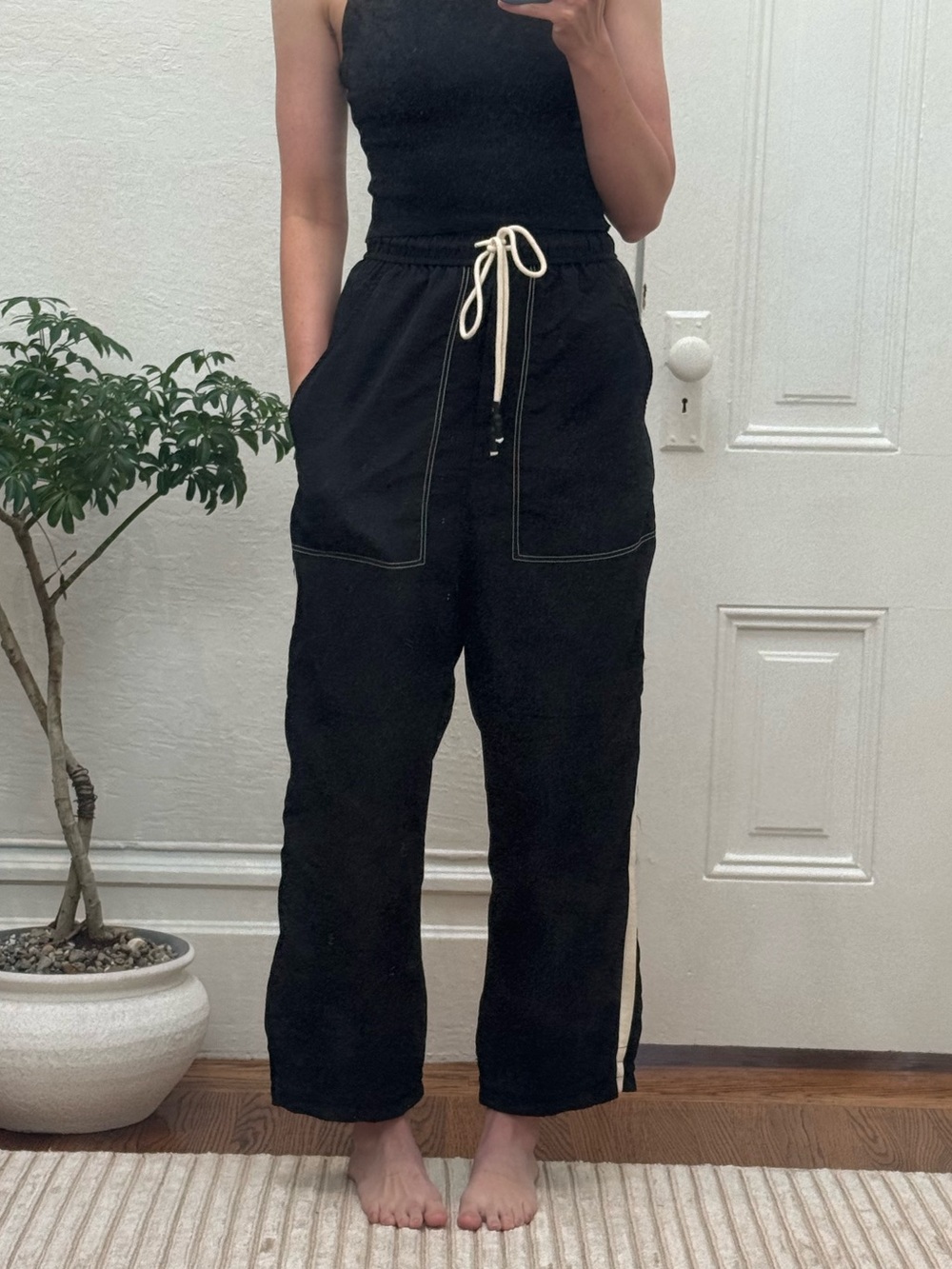 Lee Mathews Nylon Cecile Trousers /Joggers Size 0